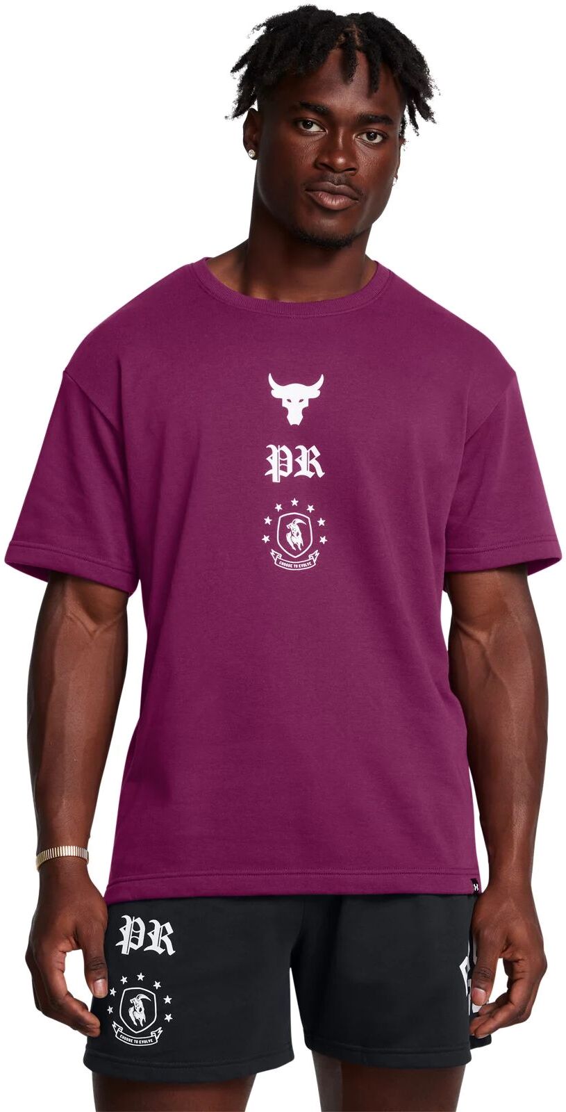 

Футболка мужская Under Armour PJT RCK TERRY TOP Q3 фиолетовая MD, Фиолетовый, PJT RCK TERRY TOP Q3