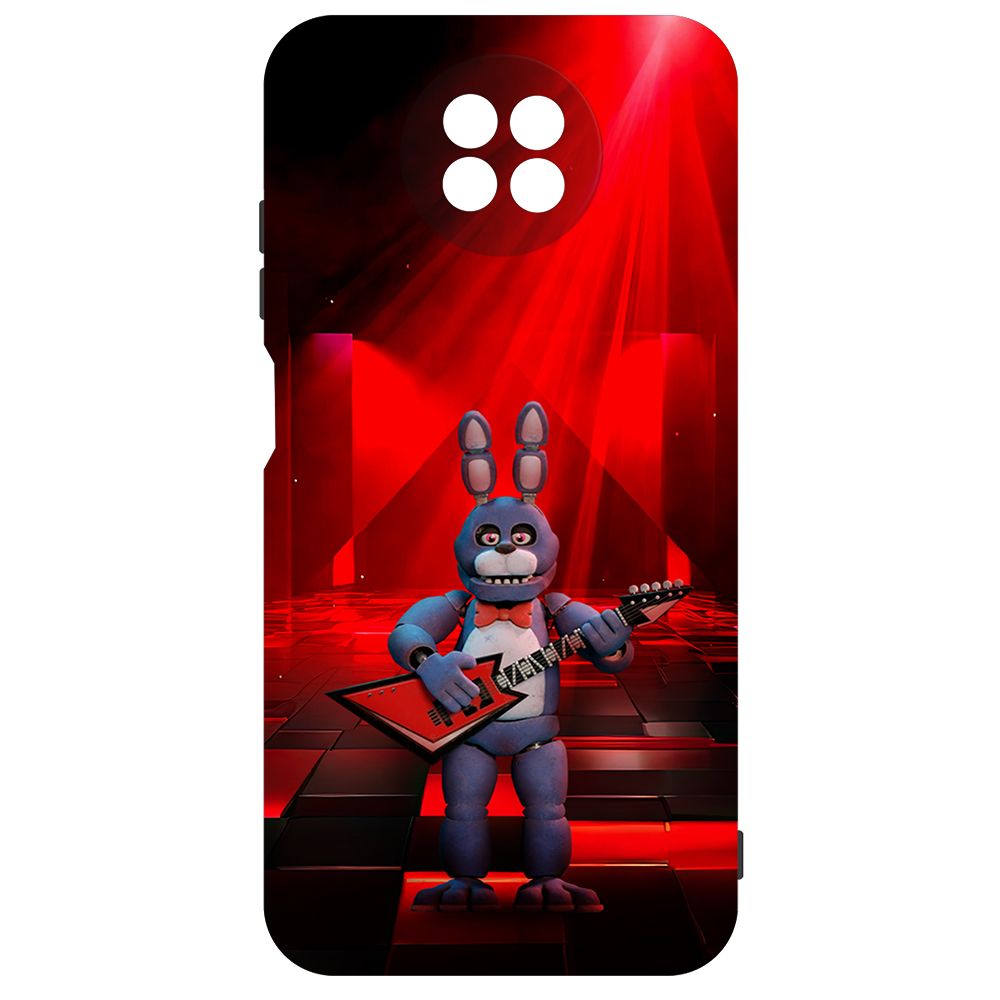 

Чехол-накладка Krutoff Soft Case ФНАФ - Бонни с гитарой для Xiaomi Redmi Note 9T черный