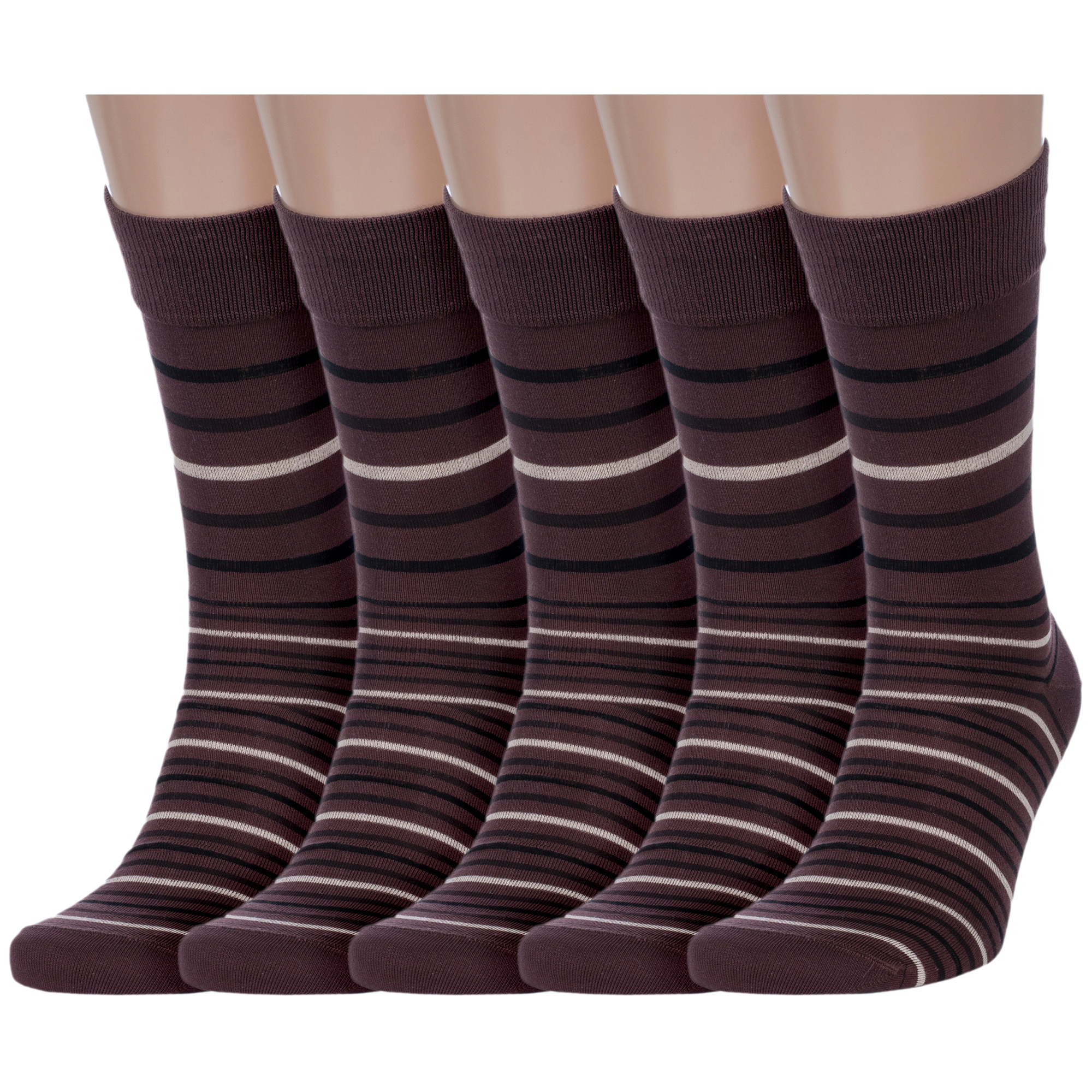 Комплект носков мужских LorenzLine 5-К14 коричневых 29