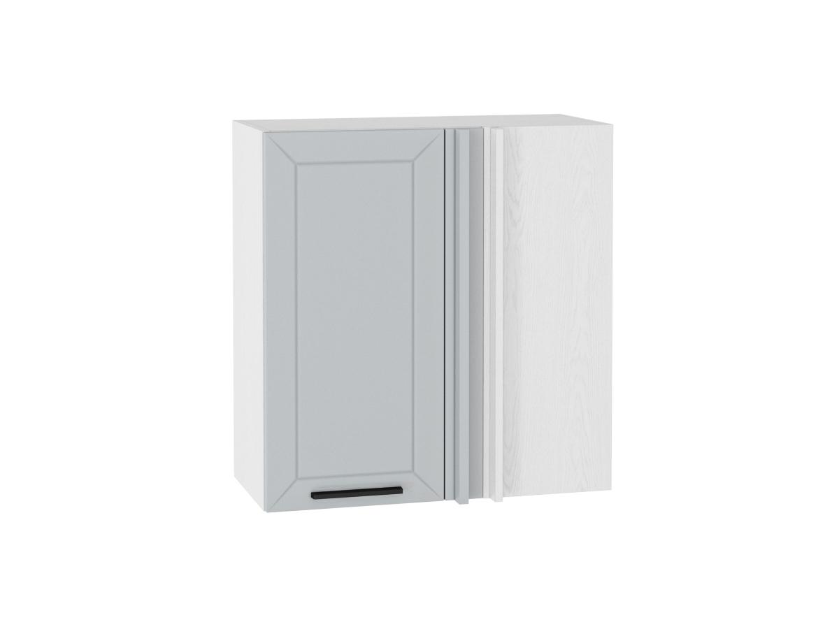 

Навесной шкаф угловой 700 с 1-ой дверцей МС Глетчер Сурская МДФ Белый/Гейнсборо Ф36, Глетчер