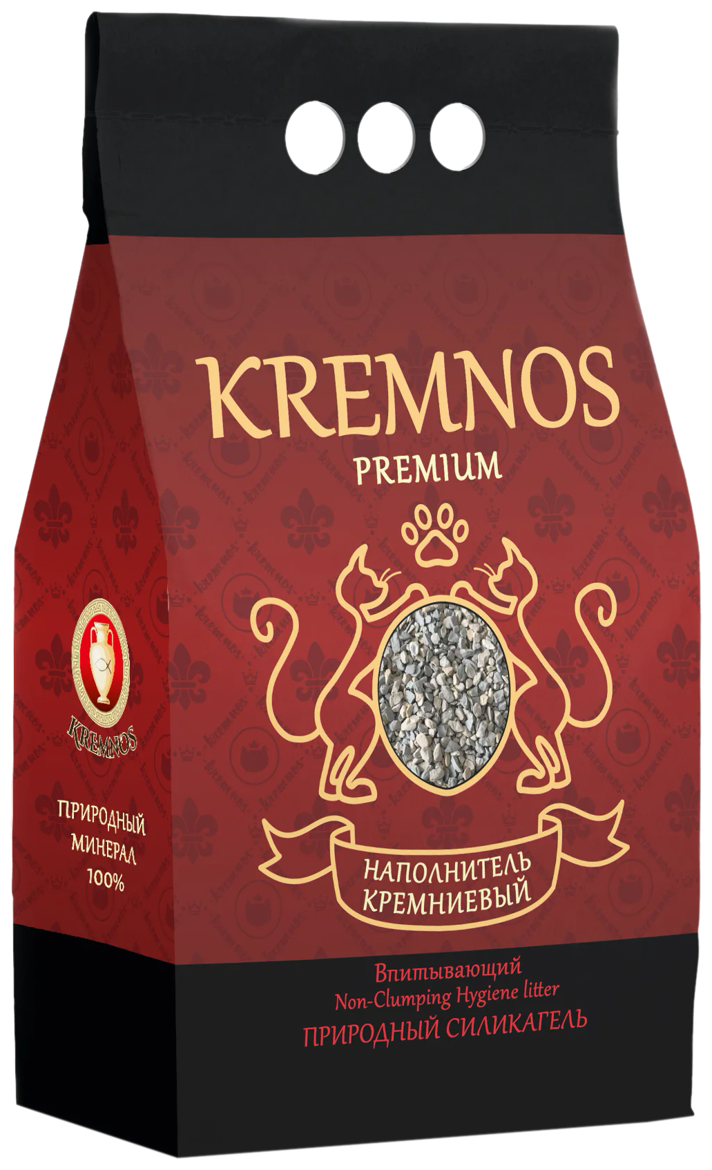 

Наполнитель туалетов для кошек Kremnos Premium кремниевый, 3,4 кг
