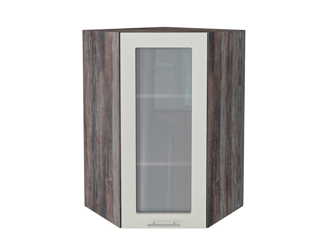 

Нав.шкаф угловой 599 с 1 остекленной дверцей МС Валерия Сурская МДФ Дуб Кальяри/Альбион со, Серый, Валерия