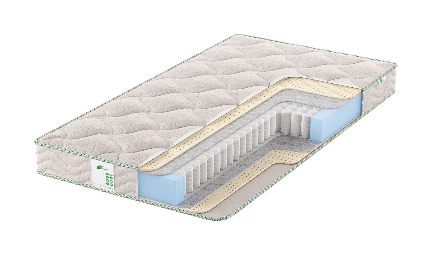 

Матрас анатомический пружинный Agreen Support Oslo 70х200х21, Белый, Support Oslo