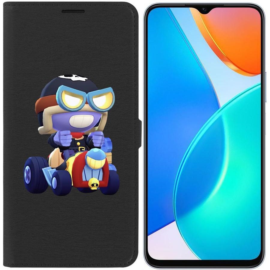 

Чехол-книжка Eco Book для Honor X6 Brawl Stars-Безумный Карл