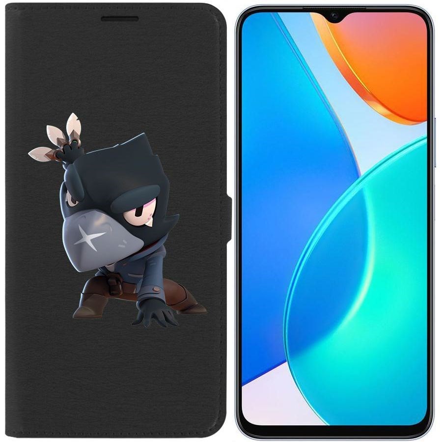 

Чехол-книжка Eco Book для Honor X6 Brawl Stars-Ворон