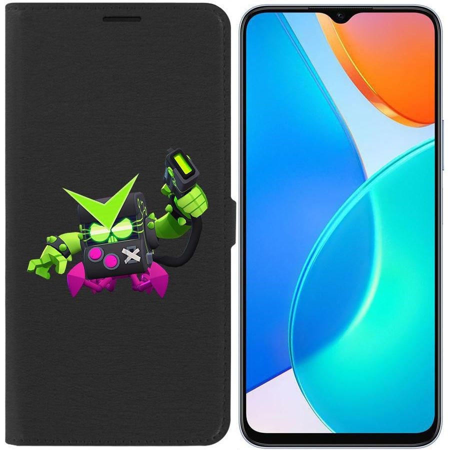 

Чехол-книжка Eco Book для Honor X6 Brawl Stars-Вирус 8-Бит