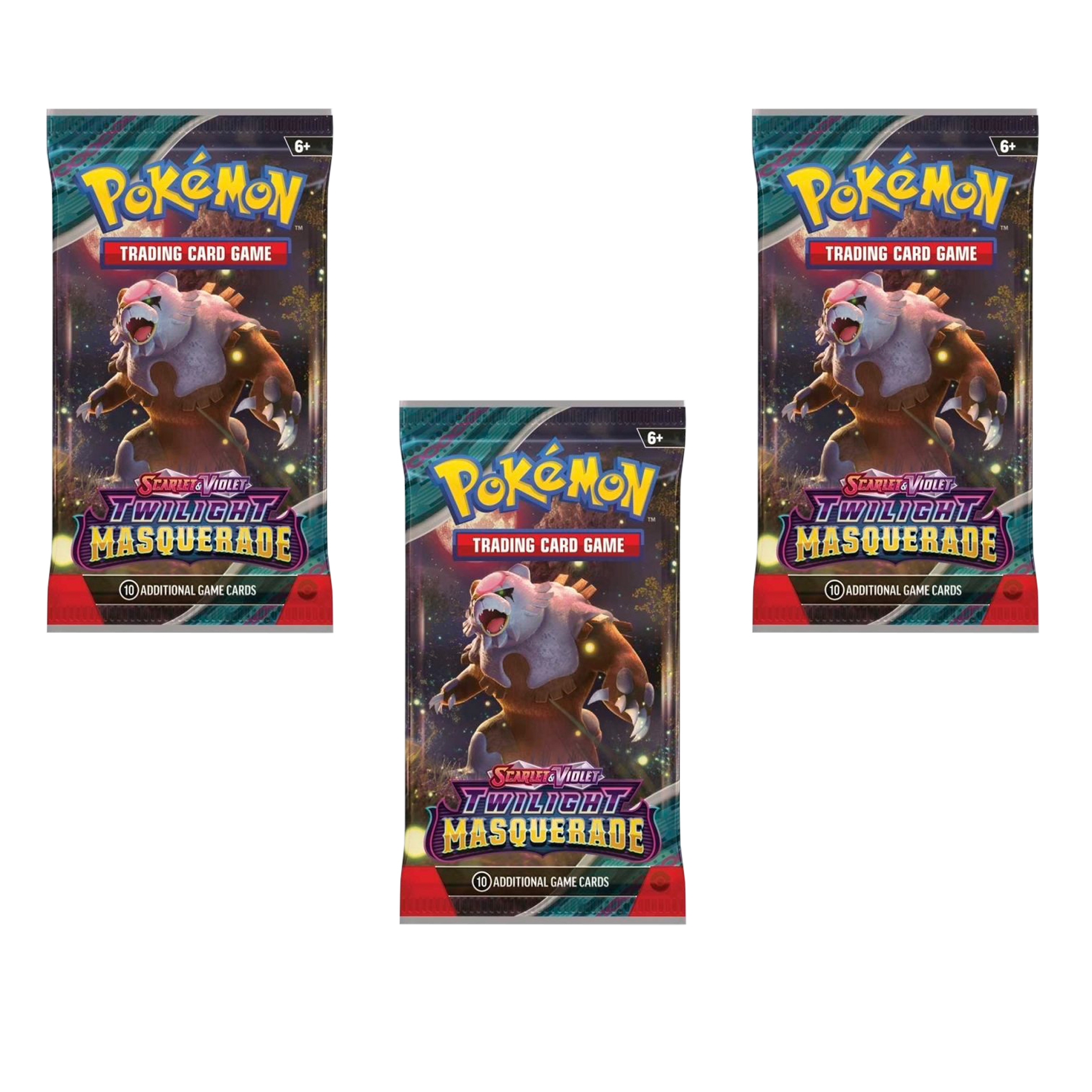 

Настольная игра Nintendo Pokemon TCG 3 бустера Twilight Masquerade английский, TCG