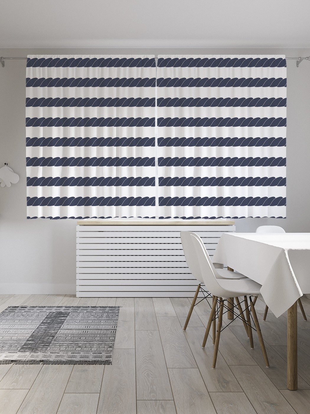 

Классические шторы JoyArty "Моноточнные полосы", серия Oxford DeLux, 2 полотна 145x180 см, Моноточнные полосы