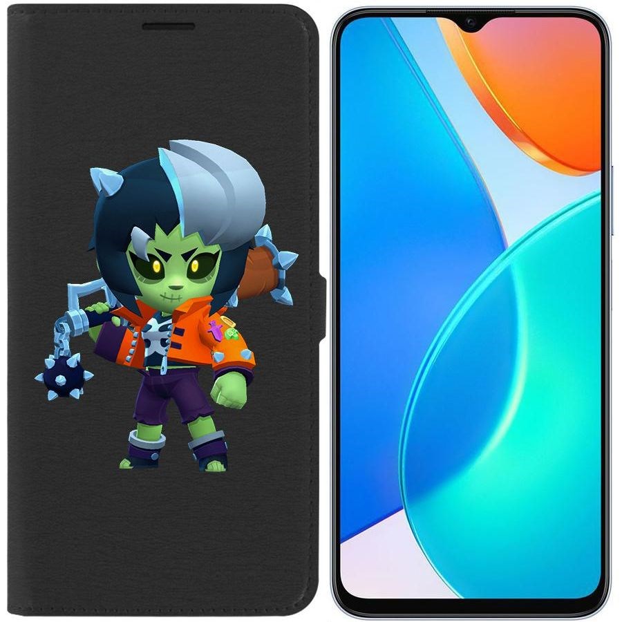 

Чехол-книжка Eco Book для Honor X6 Brawl Stars-ЗомБиби