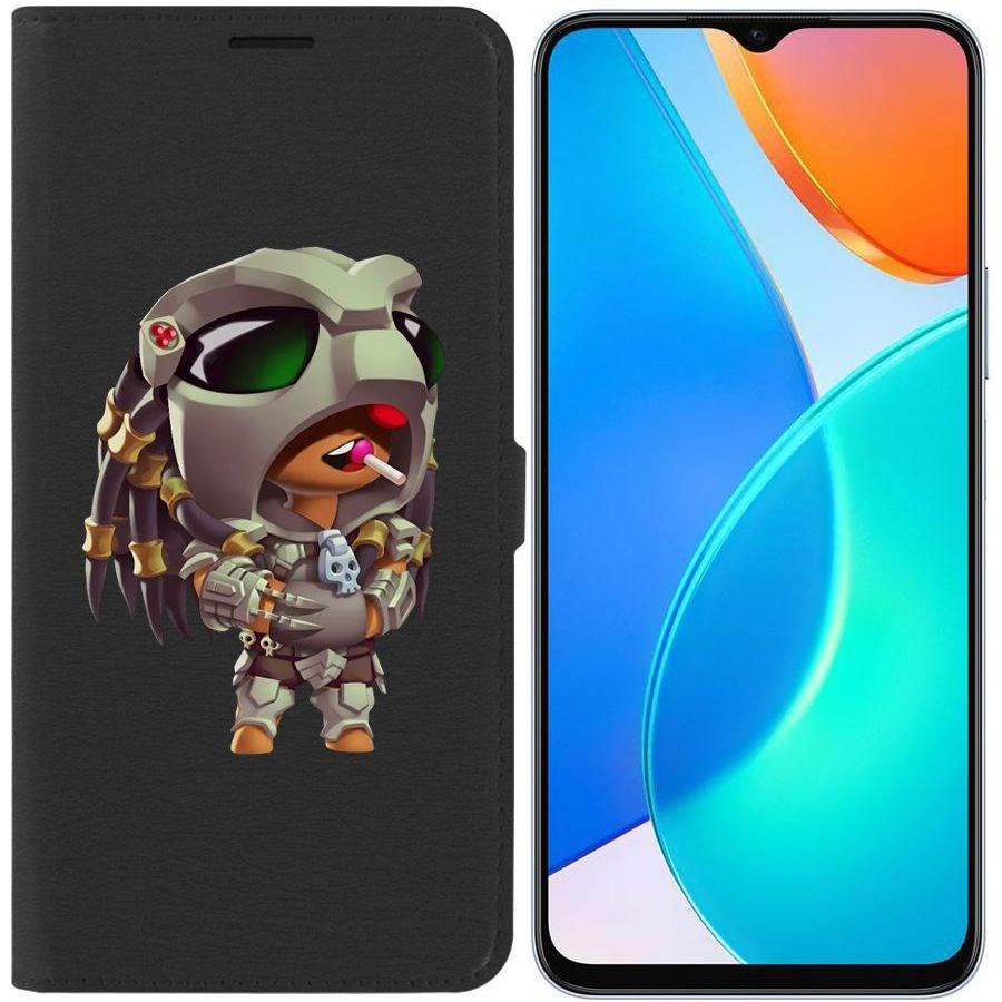

Чехол-книжка Eco Book для Honor X6 Brawl Stars-Леон Хищник