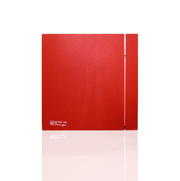 фото Вытяжной вентилятор soler&palau silent 100 cz red design 4c, 100мм, красный