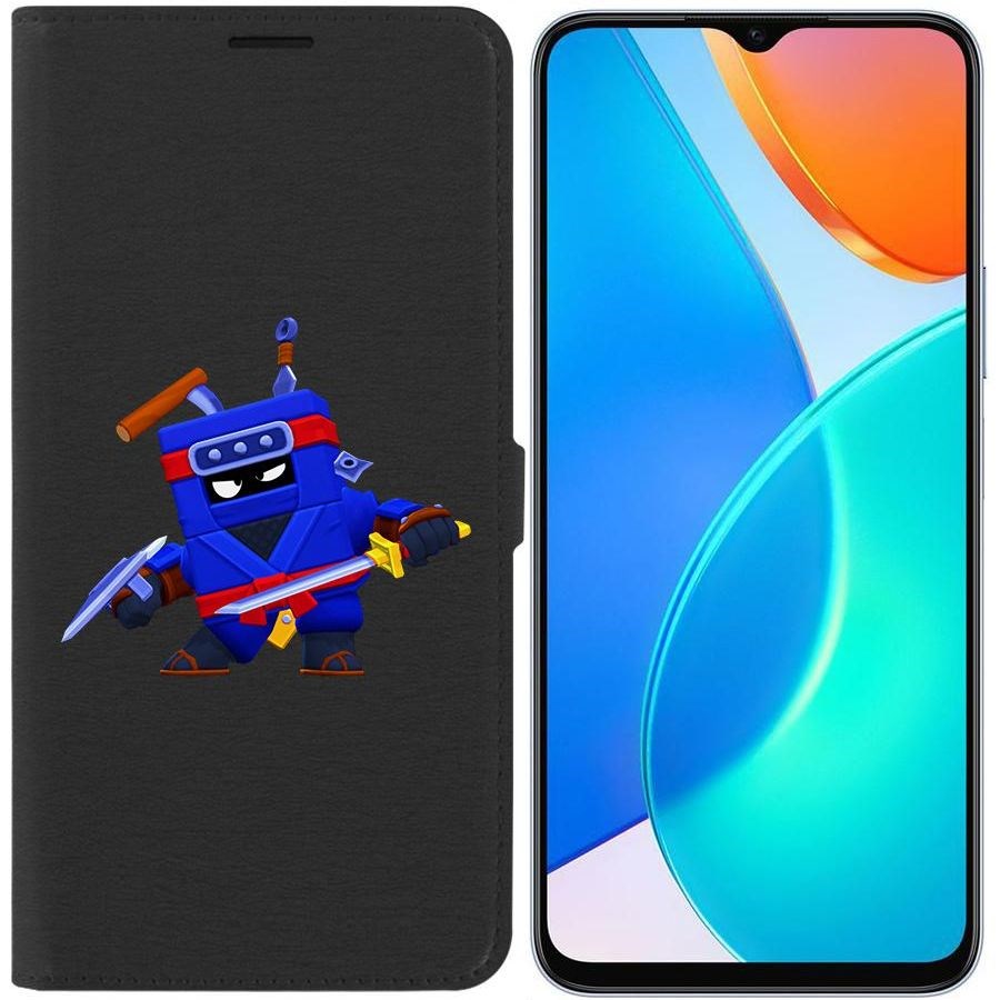 

Чехол-книжка Eco Book для Honor X6 Brawl Stars-Ниндзя Эш