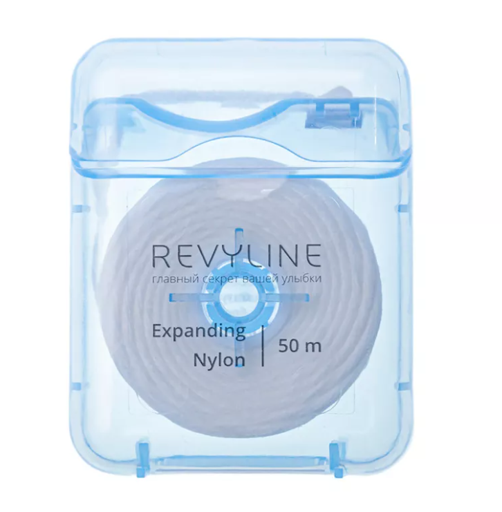 Зубная нить Revyline 840D Expanding floss нейлон, вощеная, 50 м