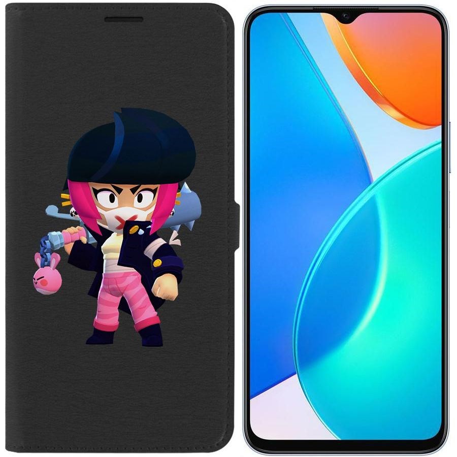 

Чехол-книжка Eco Book для Honor X6 Brawl Stars-Ужасная Биби
