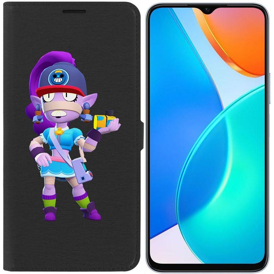 

Чехол-книжка Eco Book для Honor X6 Brawl Stars-Суперфанатка Эмз