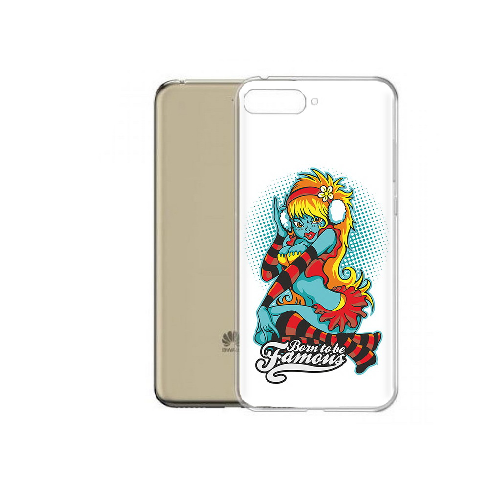 

Чехол MyPads Tocco для Honor 7A Pro нарисованная девушка в наушниках (PT114064.46.498), Прозрачный, Tocco