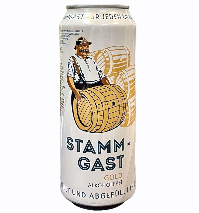 Безалкогольное пиво Stammgast Gold Alkoholfrei светлое фильтрованное пастеризованное 0,5 л