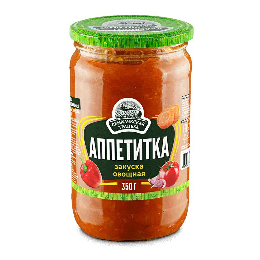 

Закуска овощная Семилукская трапеза Аппетитка 350 г