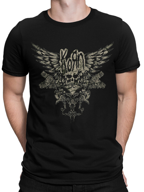 Футболка мужская Design Heroes Группа Korn черная L