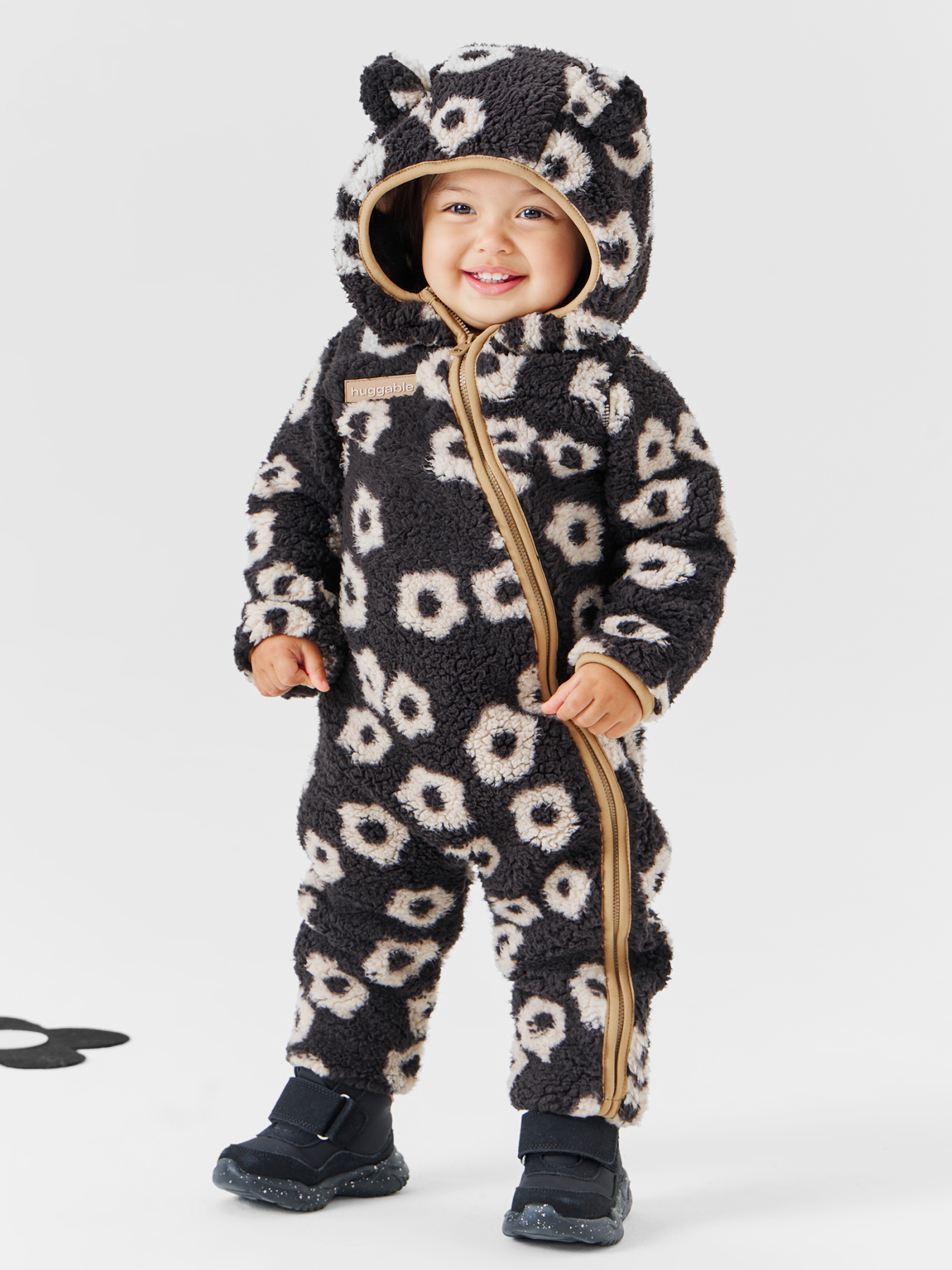 

Комбинезон детский Happy Baby 89054, black-flower, 56, Черный, 89054