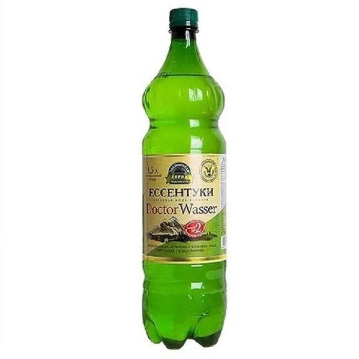 

Минеральная вода лечебно-столовая газированная "Доктор Вассер" №2 ПЭТ 1,5л. 6шт.