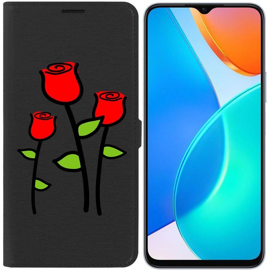 

Чехол-книжка Eco Book для Honor X6 Розочки