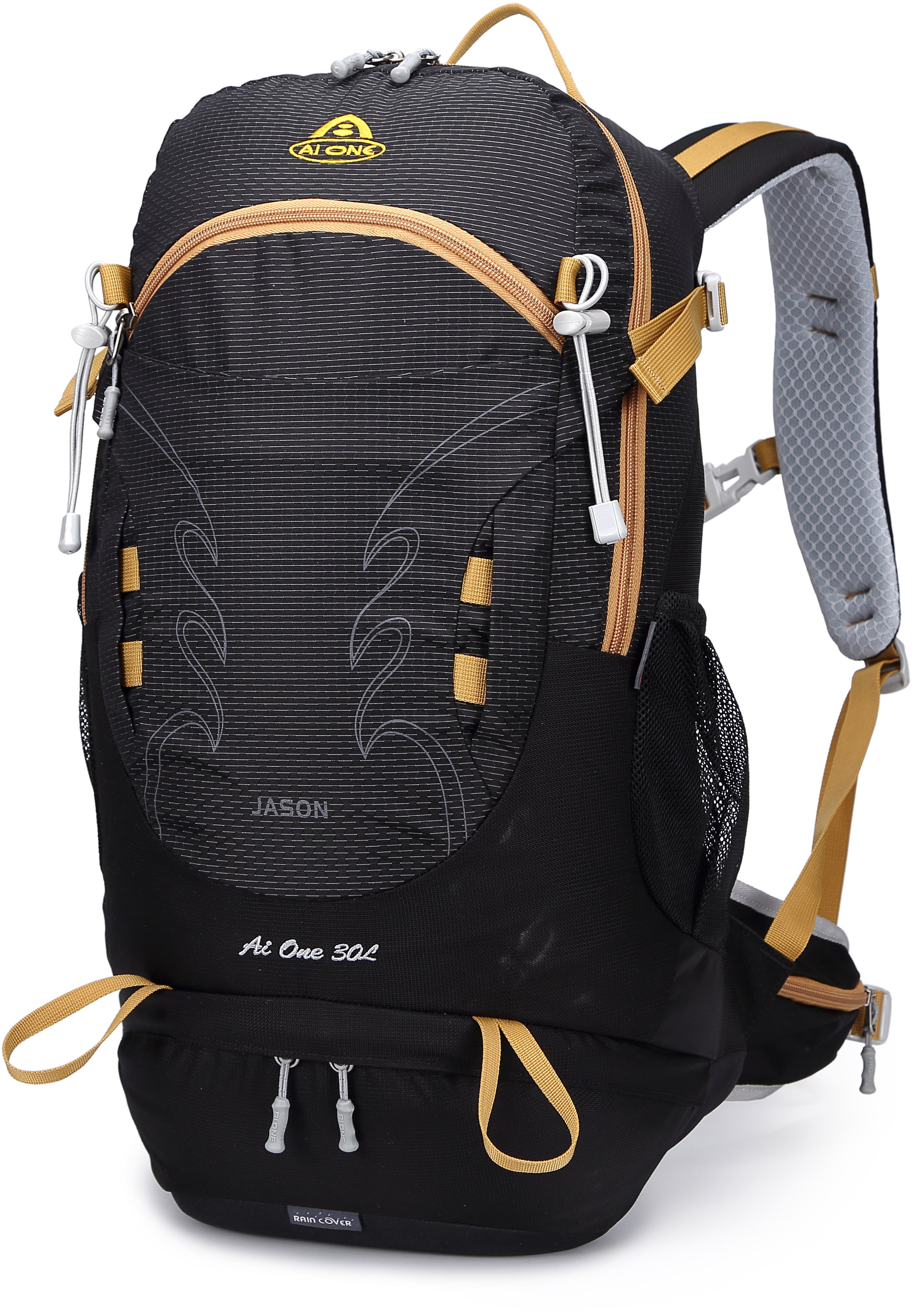 

Рюкзак Ai-one 1869B 30л Midnight black, Черный, 1869B