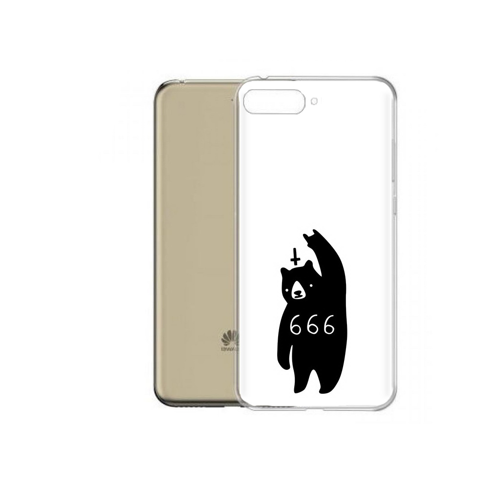 

Чехол MyPads Tocco для Honor 7A Pro медведь 666 (PT114064.46.462), Прозрачный, Tocco