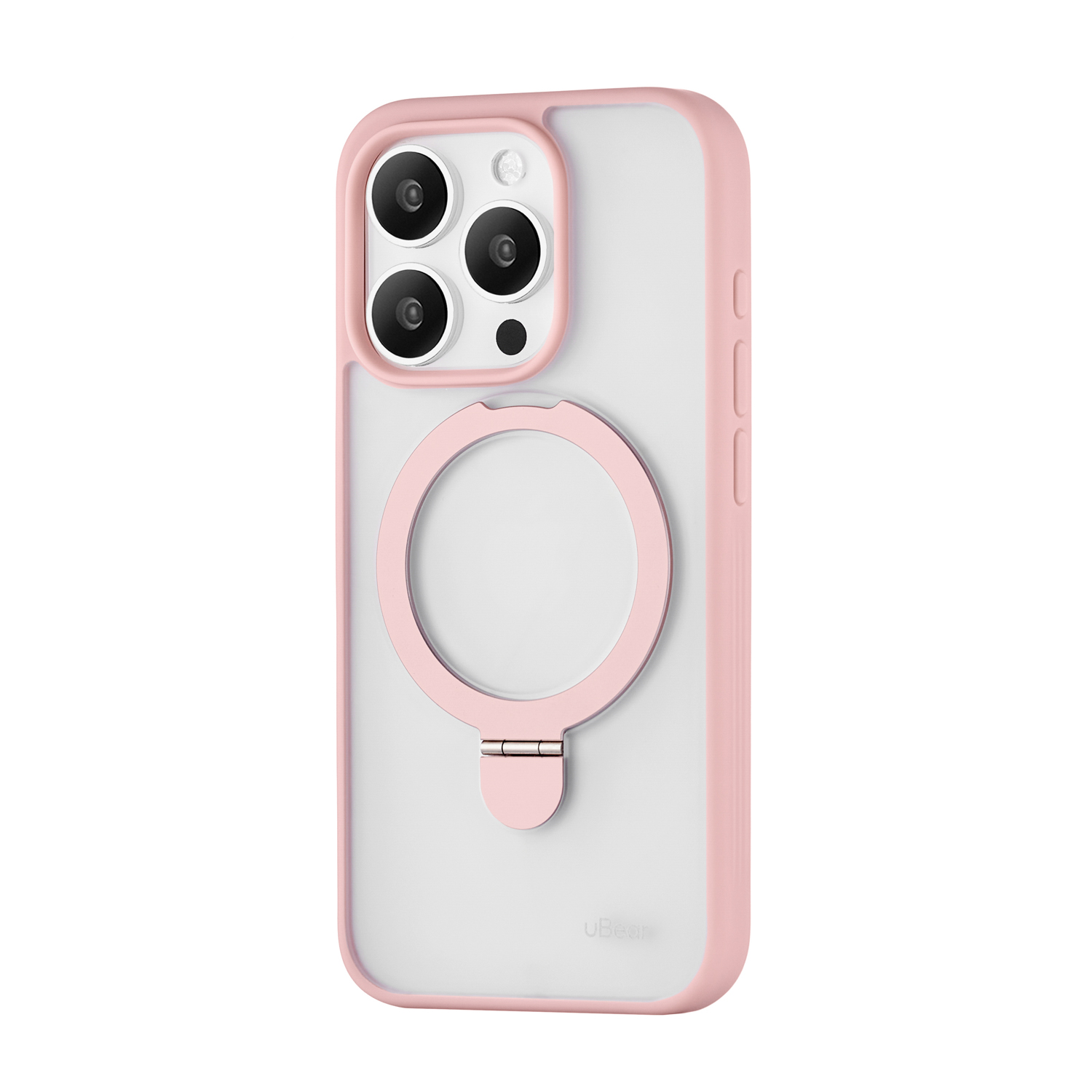 Чехол для iPhone 15 Pro uBear Clip Mag Case, MagSafe совместимый, усиленный, силк-тач 600013474994 розовый