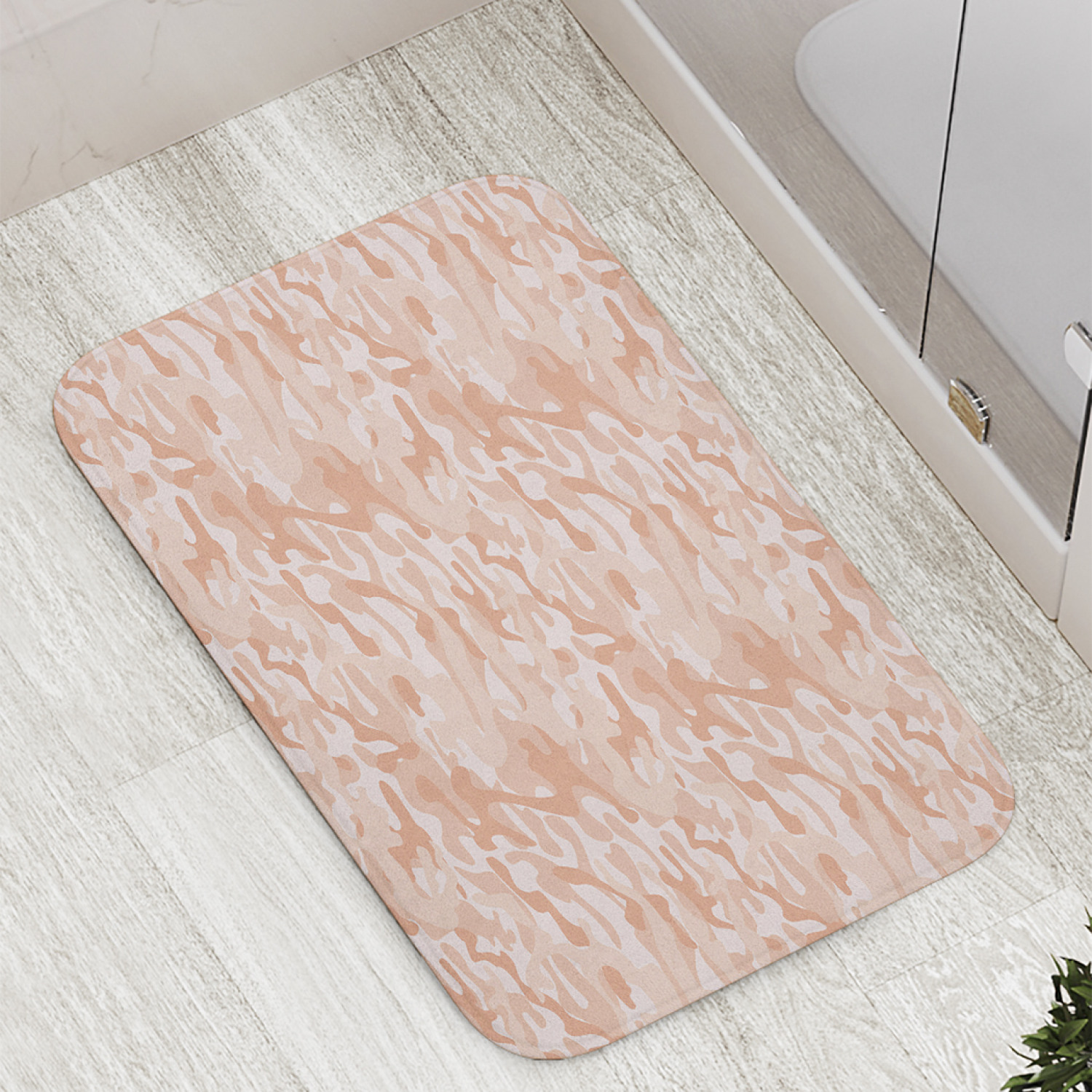 

Коврик противоскользящий JoyArty "Камуфляж фламинго" для ванной, сауны, бассейна, 77х52 см, Камуфляж фламинго