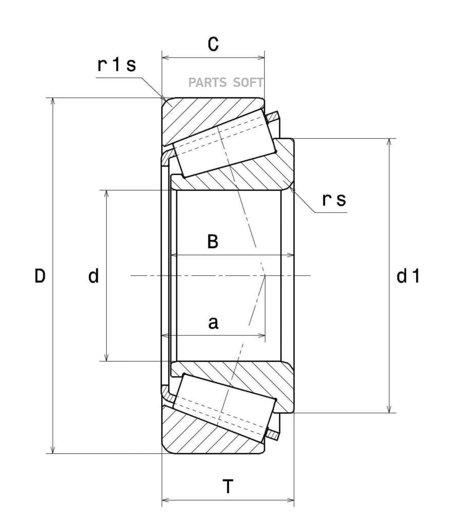 

Подшипник Ступицы Передний Daf/Iveco/Mitsubishi/Psa/Газель /30x62x21,5mm Fag 32206a Fag ар