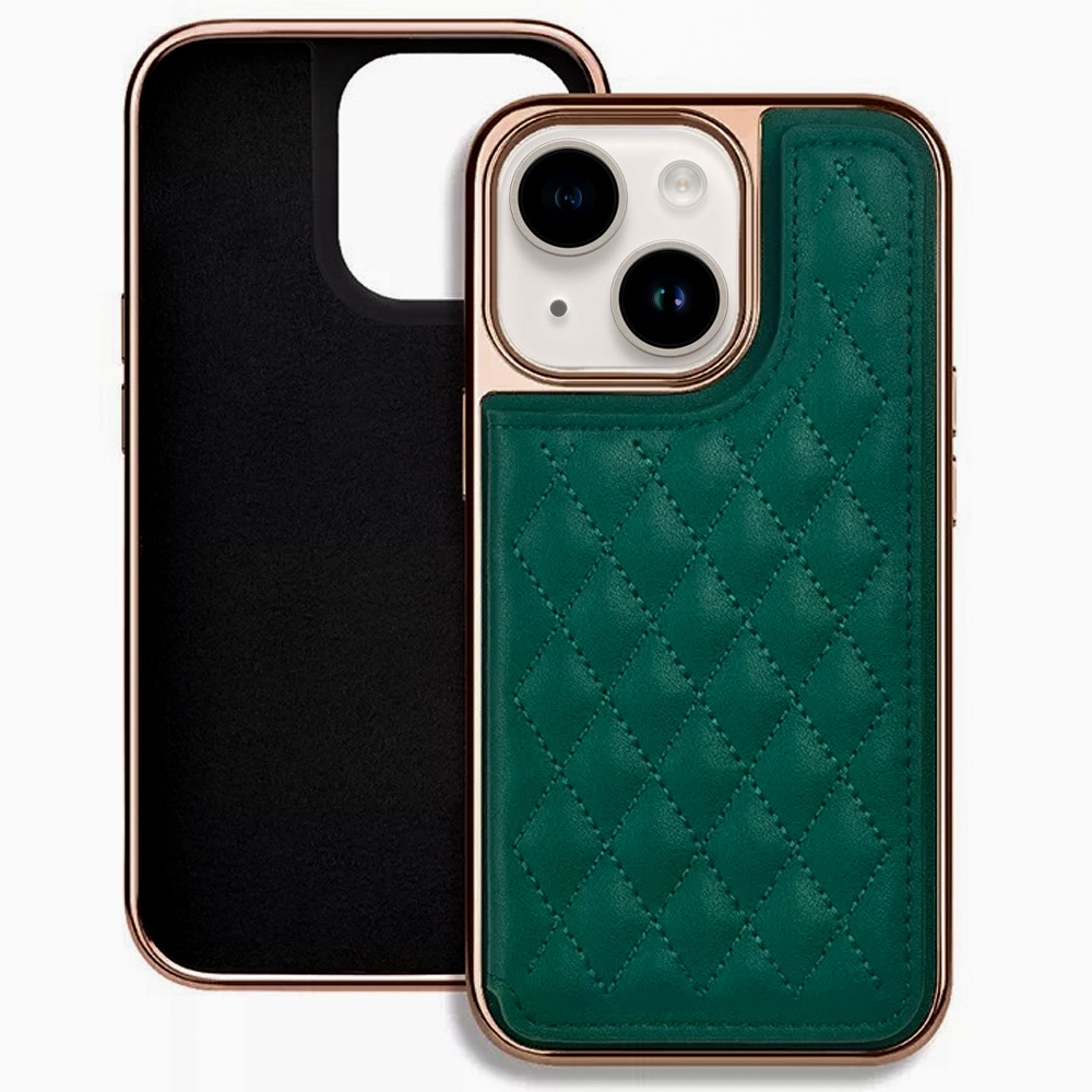 фото Чехол-визитница с подставкой для iphone 14, igrape (зеленый)