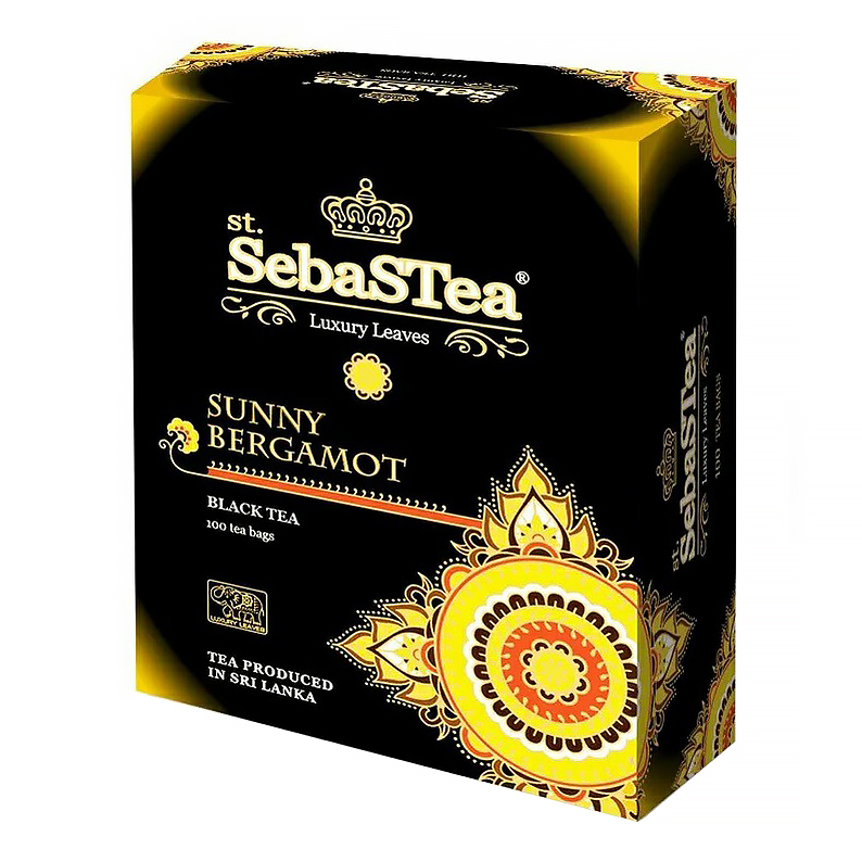 Чай черный SebaSTea Sunny bergamot в пакетиках 2 г x 100 шт