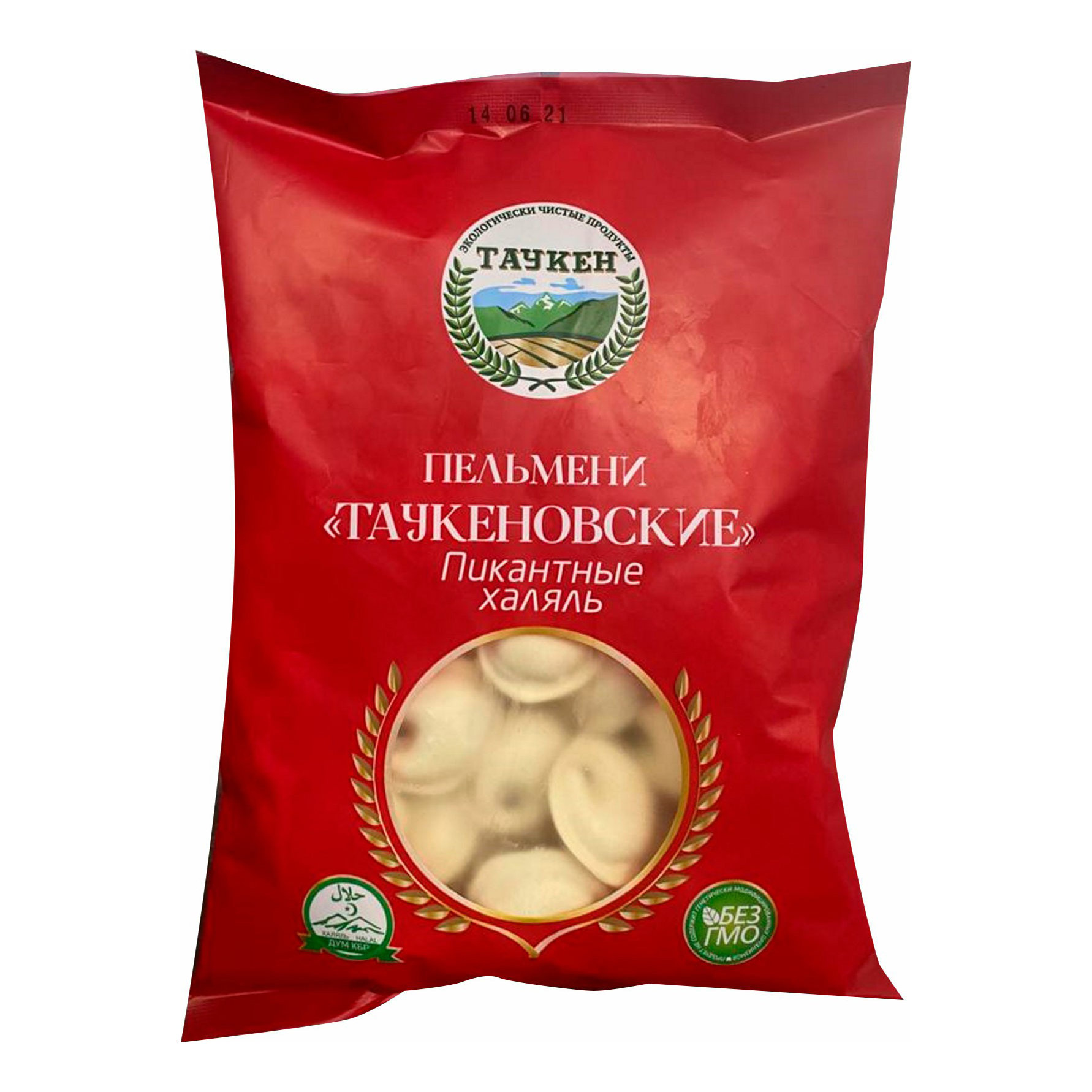 

Пельмени Таукеновские Пикантные с говядиной и курица Халяль 900 г