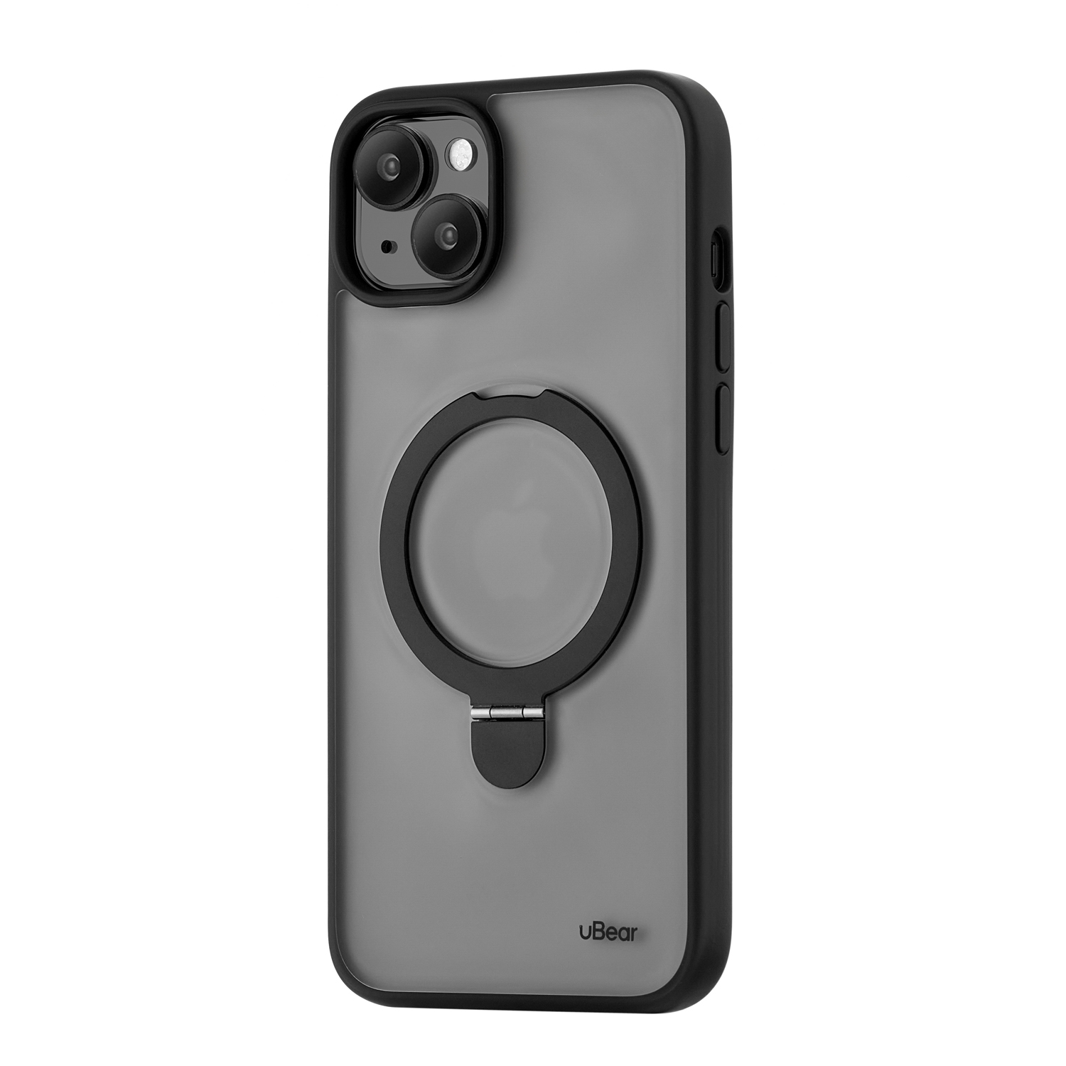 

Чехол для iPhone 15 uBear Clip Mag Case, MagSafe совместимый, усиленный, силк-тач, Черный