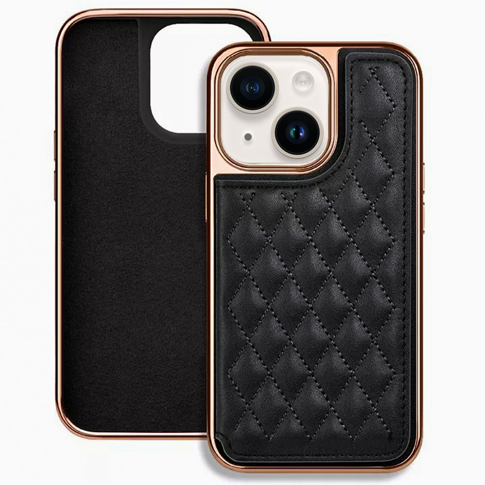 фото Чехол-визитница с подставкой для iphone 14, igrape (черный)