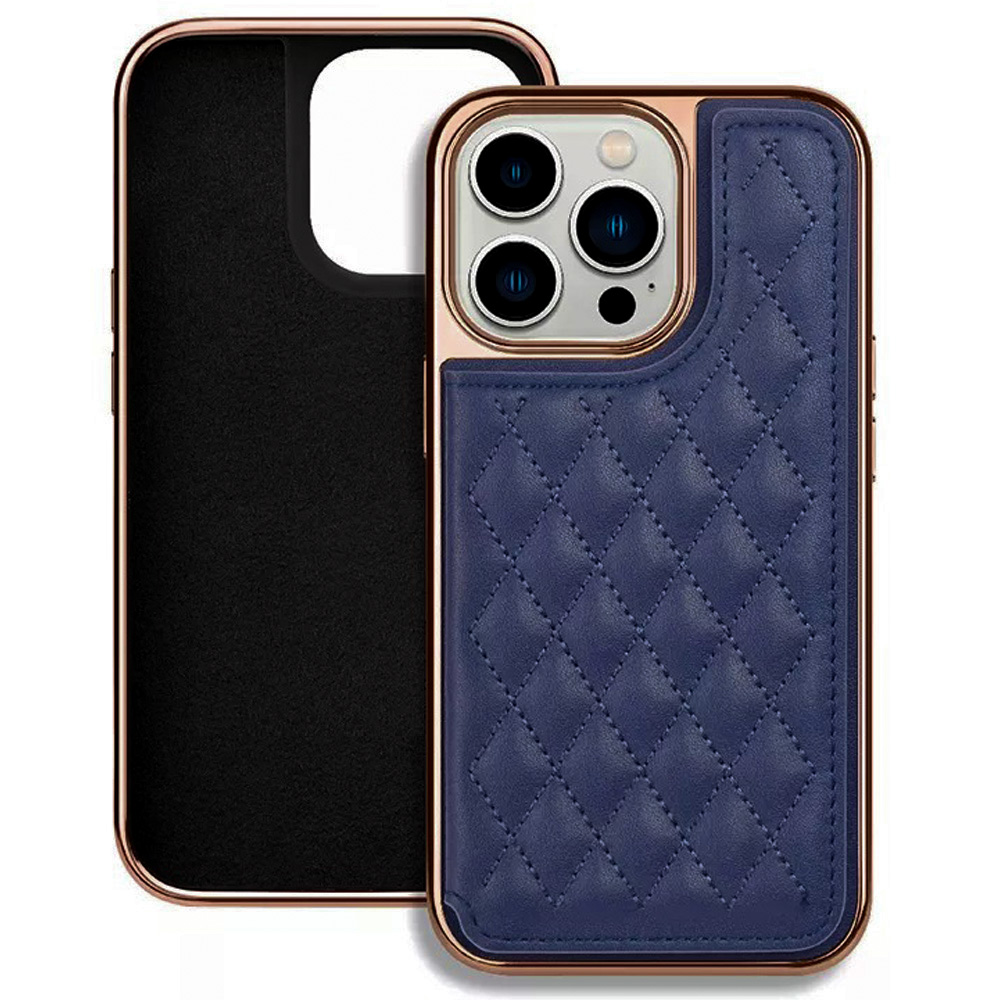 фото Чехол-визитница с подставкой для iphone 13 pro, igrape (синий)