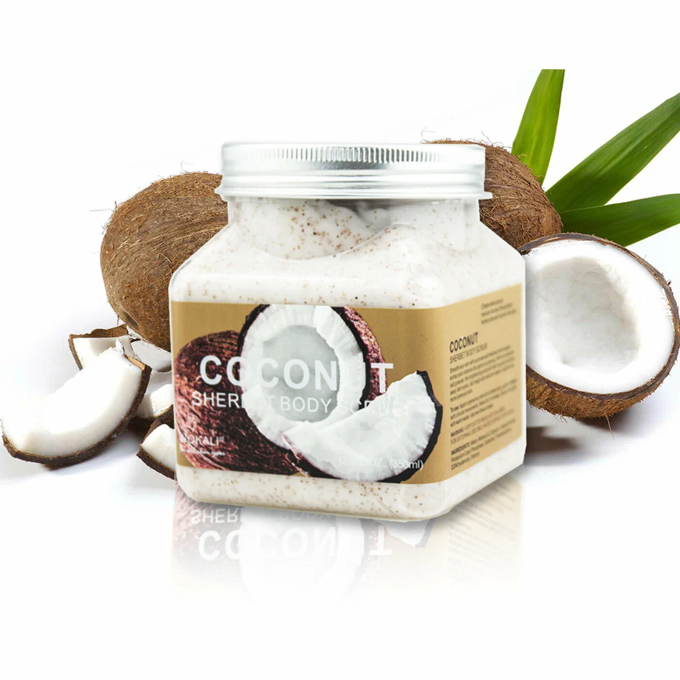 Скраб для тела Sherbet Body Scrub Coconut с кокосом 350 мл ecococo скраб для тела отшелушивающий и питательный кокос и ваниль coconut vanilla body polish