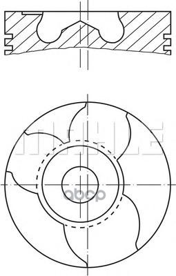 

Поршень ДВС Mahle/Knecht VW LT28 2.8TDi AUH -93; 2.5x2x3 std 02-