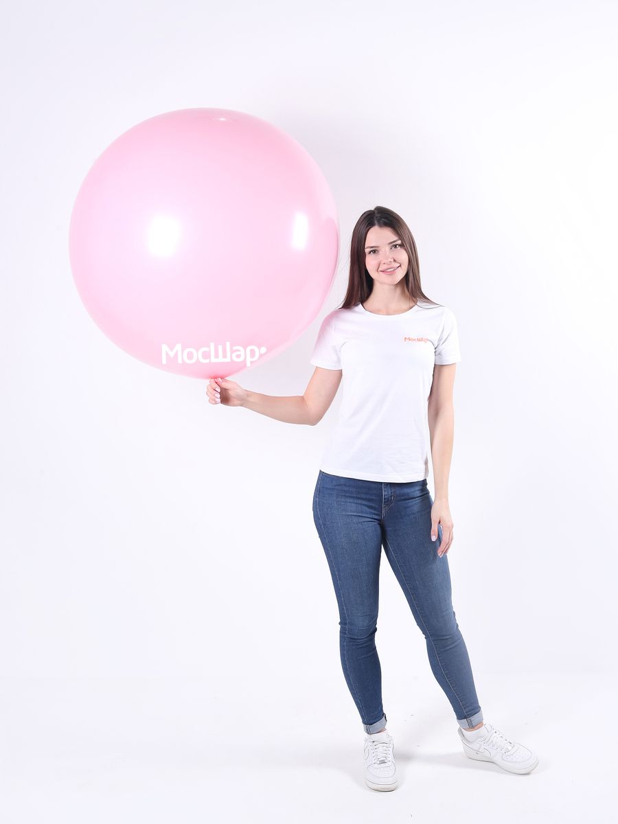 Воздушный шар Мосшар Гигант, розовый макарунс 90 см