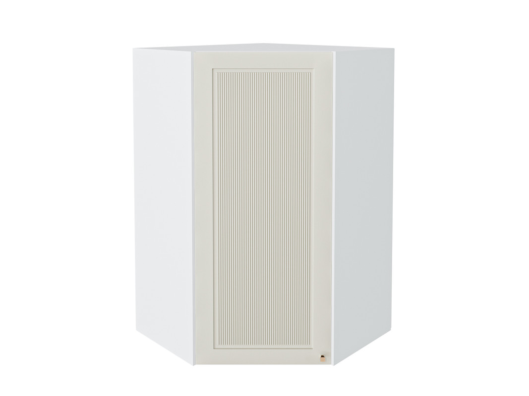 

Навесной шкаф угловой 599 с 1-ой дверцей МС Моцарт Сурская МДФ Белый/Кварц грей Ф20Н, Белый;серый, Моцарт