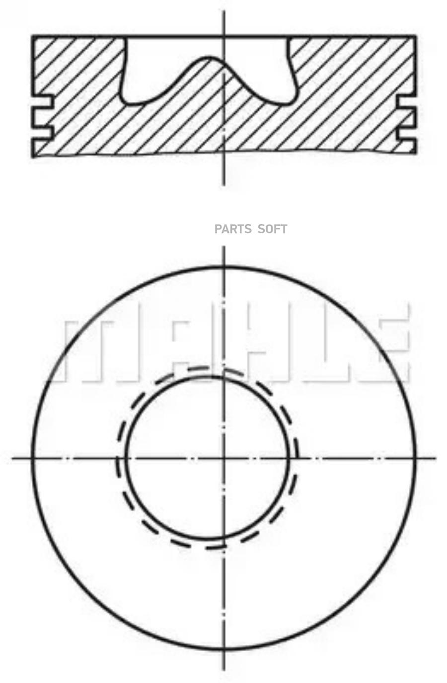 

Поршень в комплекте Mahle/Knecht