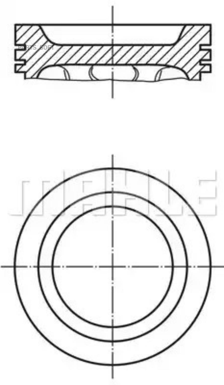

Поршень Mahle/Knecht 0121500
