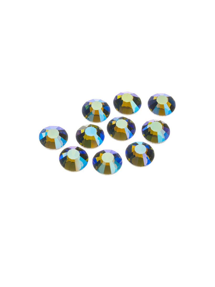 Стразы цветные круглые, Swarovski, SS16, 10шт. 042 №080