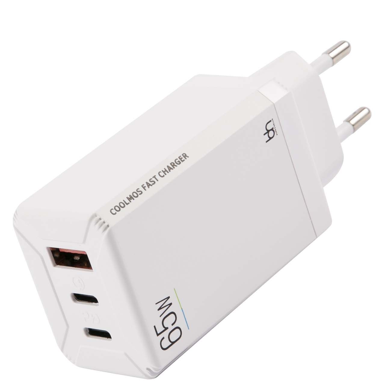 

СЗУ Barn&Hollis USB Type-C QC3.0 PD65 белый (УТ000027039), B&H-55 USB+Type-C QC3.0+PD65 белый