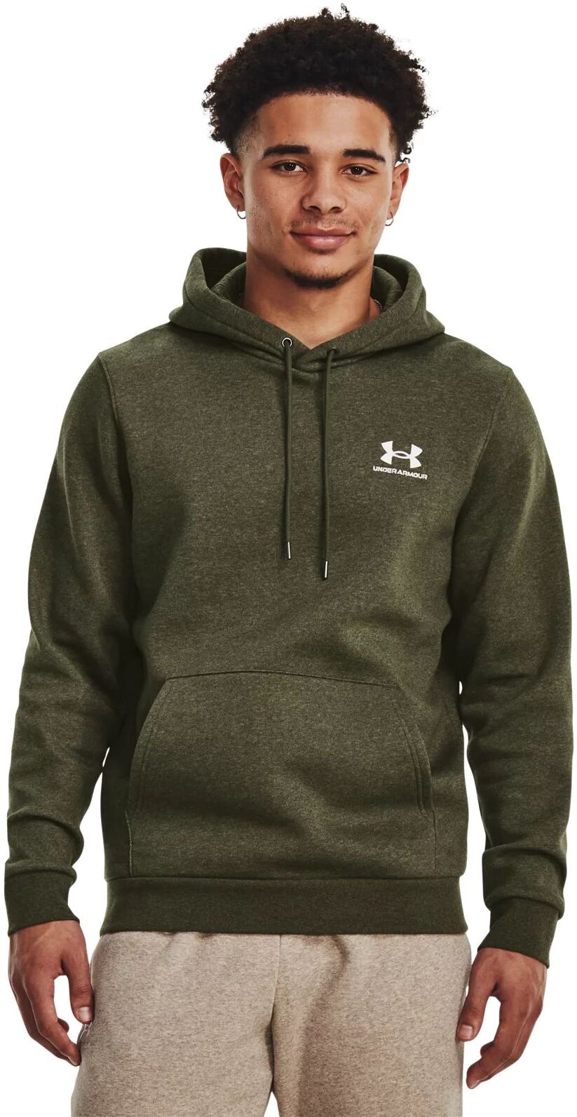

Худи мужское Under Armour UA Essential Fleece Hoodie зеленое XL, Зеленый, UA Essential Fleece Hoodie