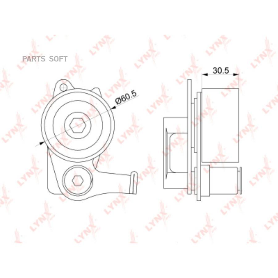

LYNXAUTO PB1149 Ролик натяжной ремня ГРМ