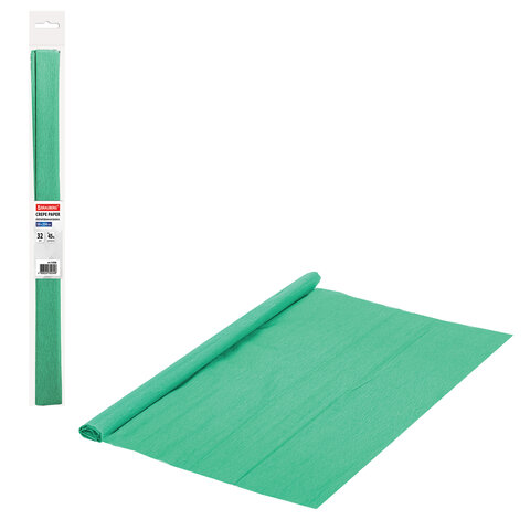 

Бумага гофрированная/креповая, 32 г/м2, 50х250 см, мятная, Brauberg, 112528, 10 шт