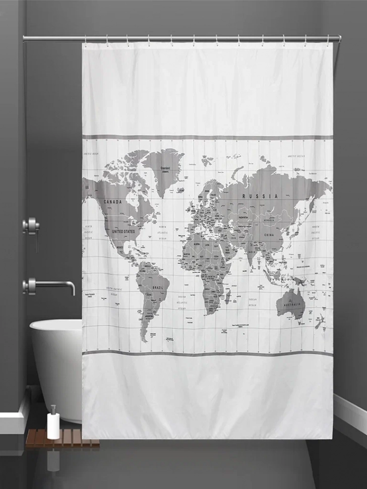 

Шторка Bath Plus International Map I 200х200cm ch-21318