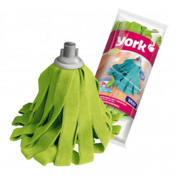 Насадка для швабры York Врап для уборки микрофибра зеленая